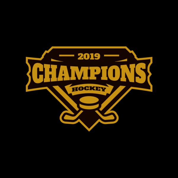 Champions Hockey logo template Thumbnail