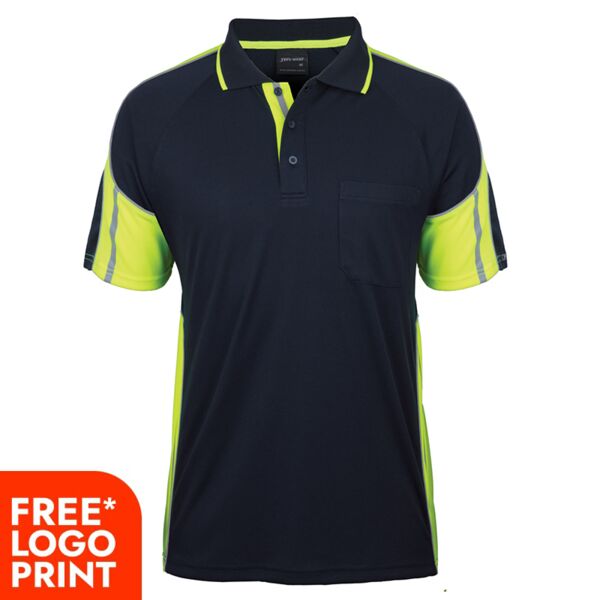 Mens Street Panel Short Sleeve Polo Thumbnail