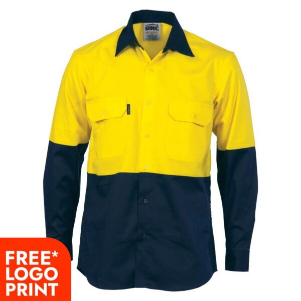 Cool Breeze Vertical Vented Cotton Shirt Thumbnail