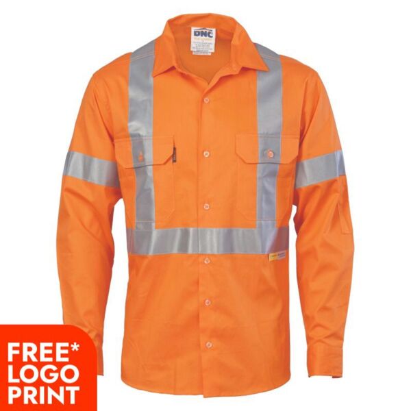 Cool Breeze Cross Back Cotton Shirt with 3M R/Tape Thumbnail