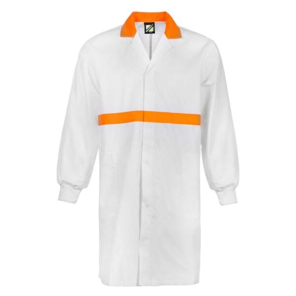 Unisex Dustcoat Long Sleeve With Knit Cuff   Thumbnail